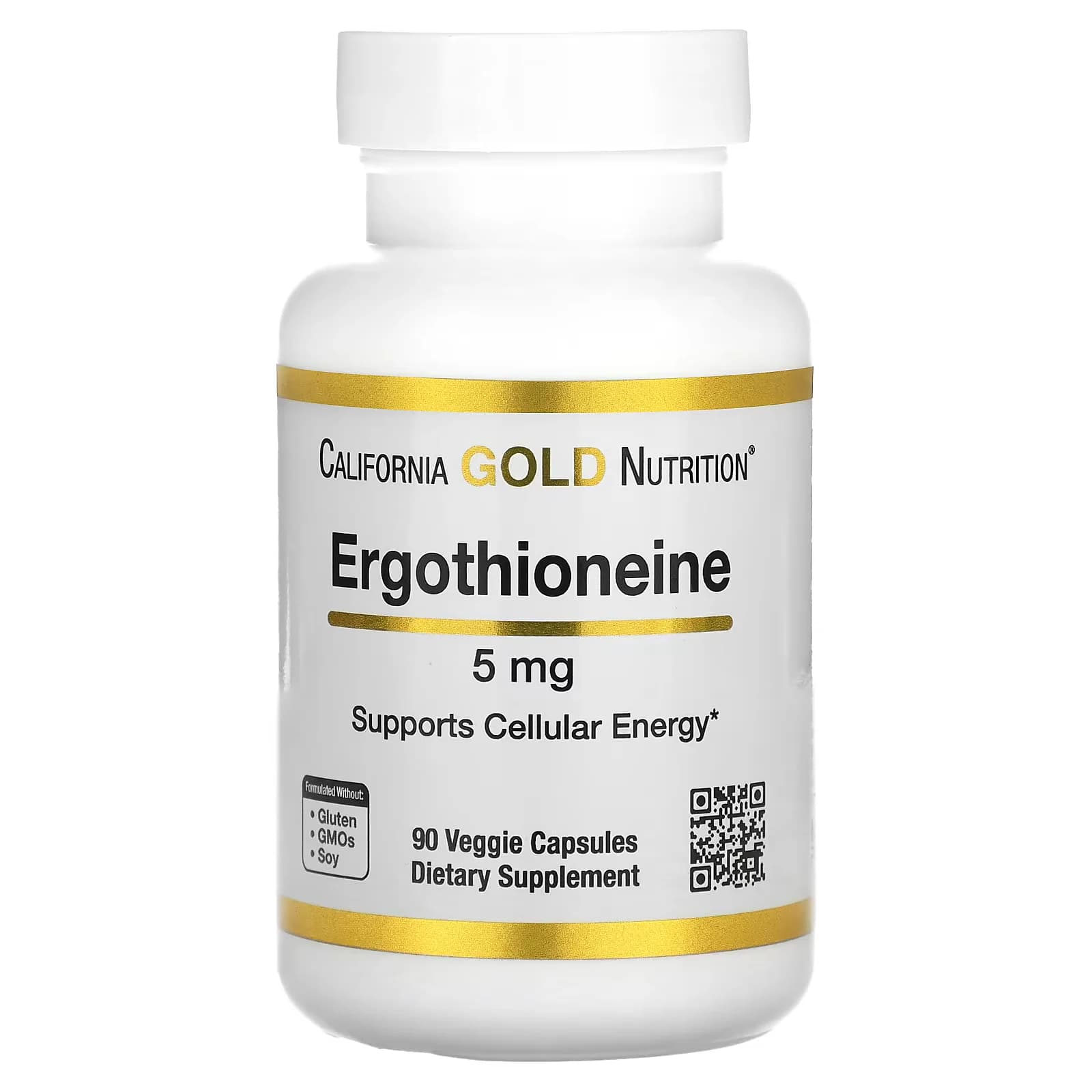 California Gold Nutrition Ergothioneine 5 mg 90 Veggie Capsules — California Gold Nutrition — Veggie Capsules — in Pakistan