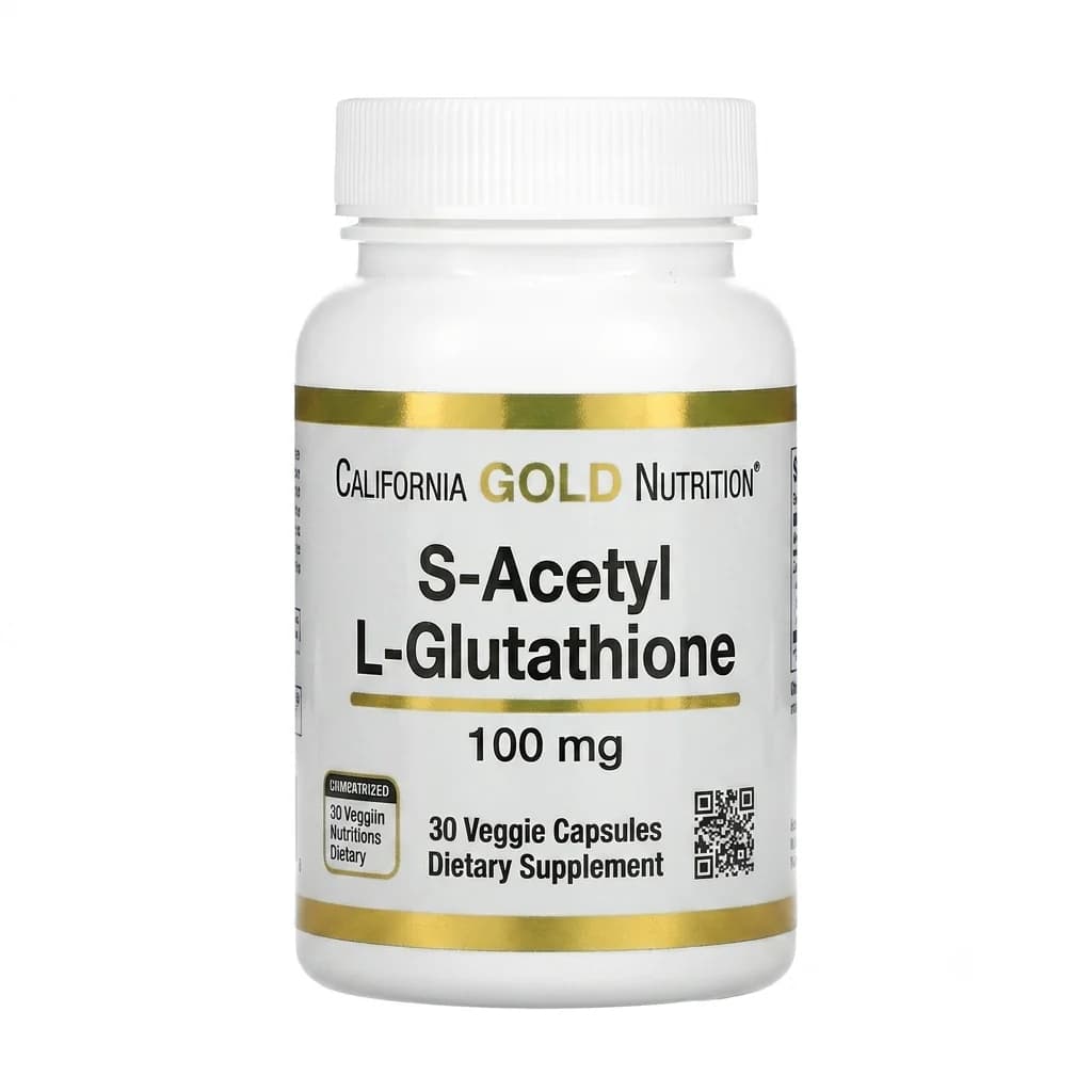 California Gold Nutrition S-Acetyl L-Glutathione 100mg, 120 Veggie Capsules — California Gold Nutrition — Veggie Capsule — in Pakistan