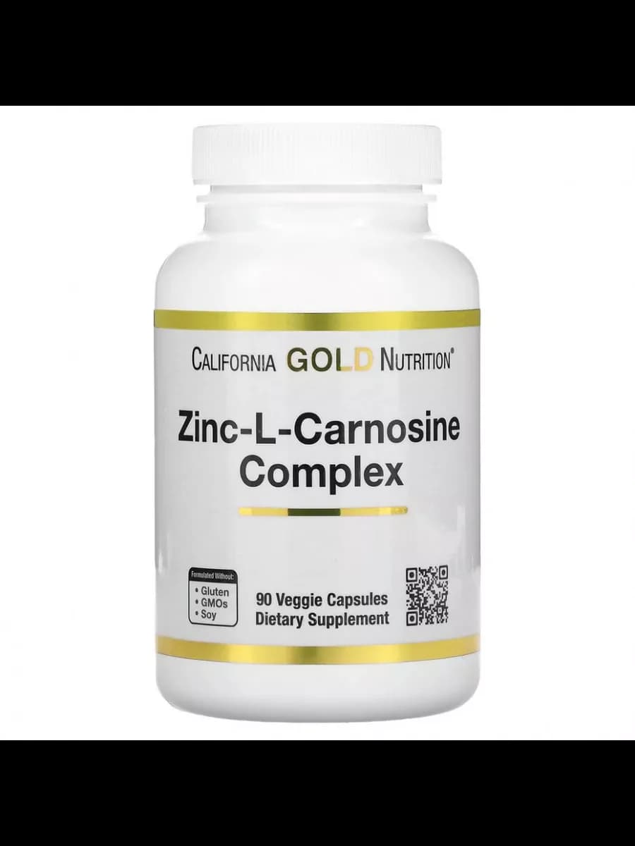 California Gold Nutrition Zinc-L-Carnosine Complex, 90 Veggie Capsules — California Gold Nutrition — Vegetarian Capsule — in Pakistan