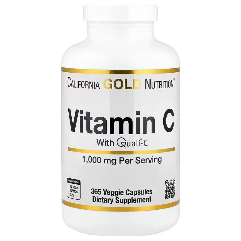 California Gold Nutrition Vitamin C Quali®-C 1000mg 60 Veggie Capsules — California Gold Nutrition — Vegetarian Capsule — in Pakistan