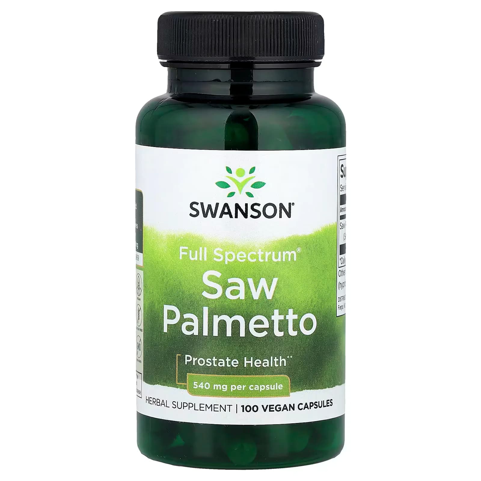 Swanson Vitamins Full Spectrum Saw Palmetto 540mg 100 Vegan Capsules — Swanson — capsule — in Pakistan
