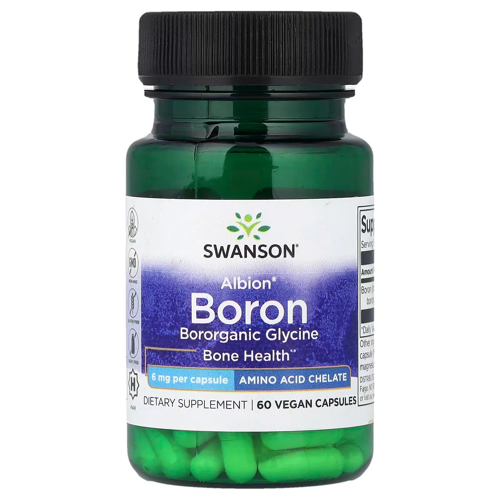 Swanson Vitamins Albion® Boron 6mg 60 Vegan Capsules — Swanson — capsule — in Pakistan