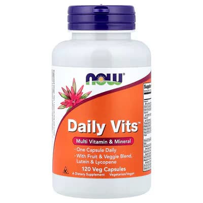 NOW Foods Daily Vits Multi Vitamin & Mineral Veg Capsules — NOW Foods — Veg Capsules — in Pakistan