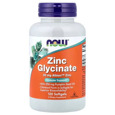 NOW Foods Zinc Glycinate 120 Softgels — NOW Foods — Softgels — in Pakistan