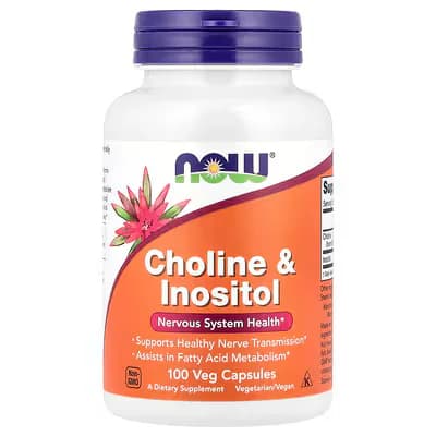 NOW Foods Choline & Inositol 100 Veg Capsules — NOW Foods — Veg Capsules — in Pakistan