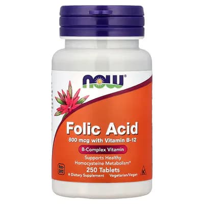 NOW Foods Folic Acid 250 Tablets — NOW Foods — Tablets — in Pakistan