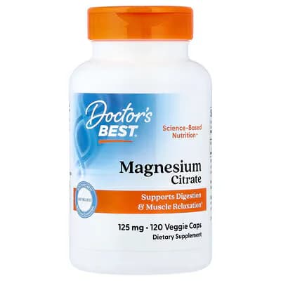 Doctor's Best Magnesium Citrate 125mg 120 Veggie Caps — Doctor's Best — Veggie Capsules — in Pakistan