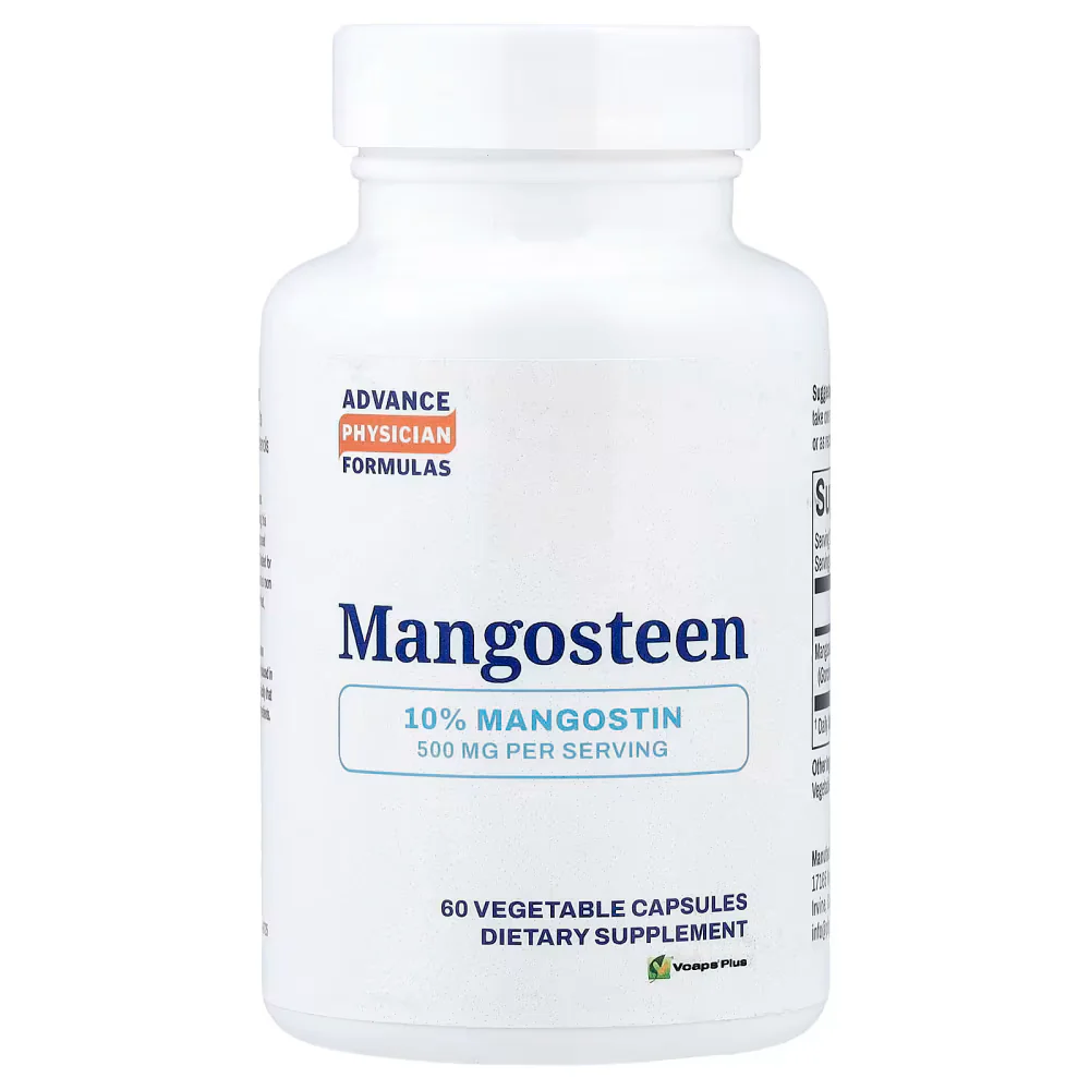 Advance Physician Formulas Mangosteen 500mg  60 Vegetable Capsules