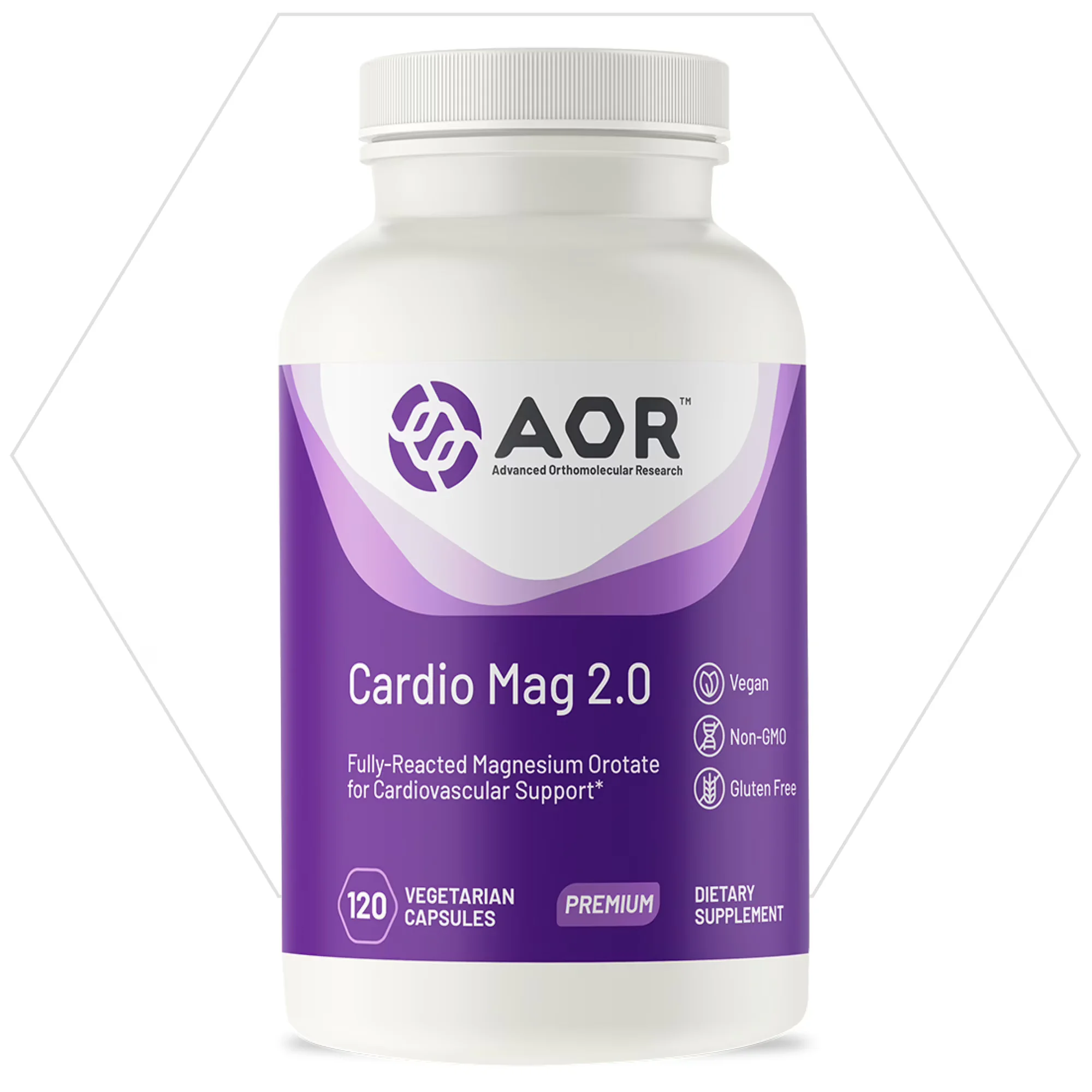Advanced Orthomolecular Research (AOR) Cardio Mag 2.0 120 Capsules