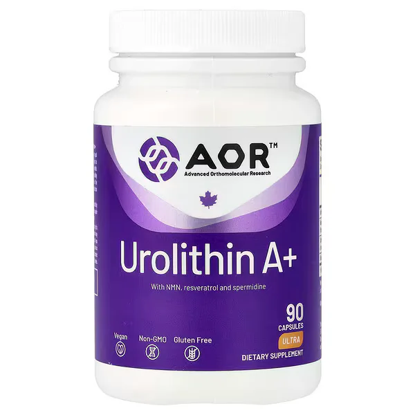 Advanced Orthomolecular Research (AOR) Urolithin A+ 90 Capsules