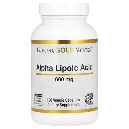 California Gold Nutrition Alpha Lipoic Acid, 600mg  120 Veggie Capsules