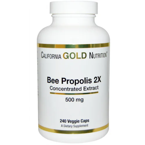 California Gold Nutrition Bee Propolis 1000 mg, 240 Capsules