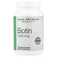 California Gold Nutrition Biotin 5000mcg 30 Veggie Capsules