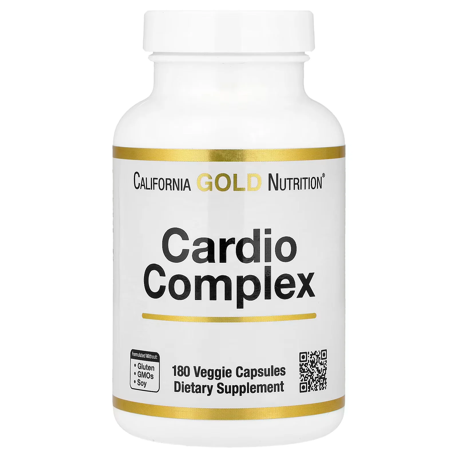 California Gold Nutrition Cardio Complex, 180 Veggie Capsules