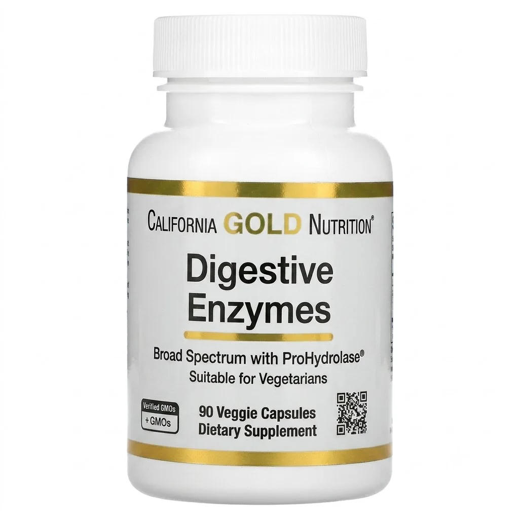 California Gold Nutrition,Digestive Enzymes  90 Veggie Capsules