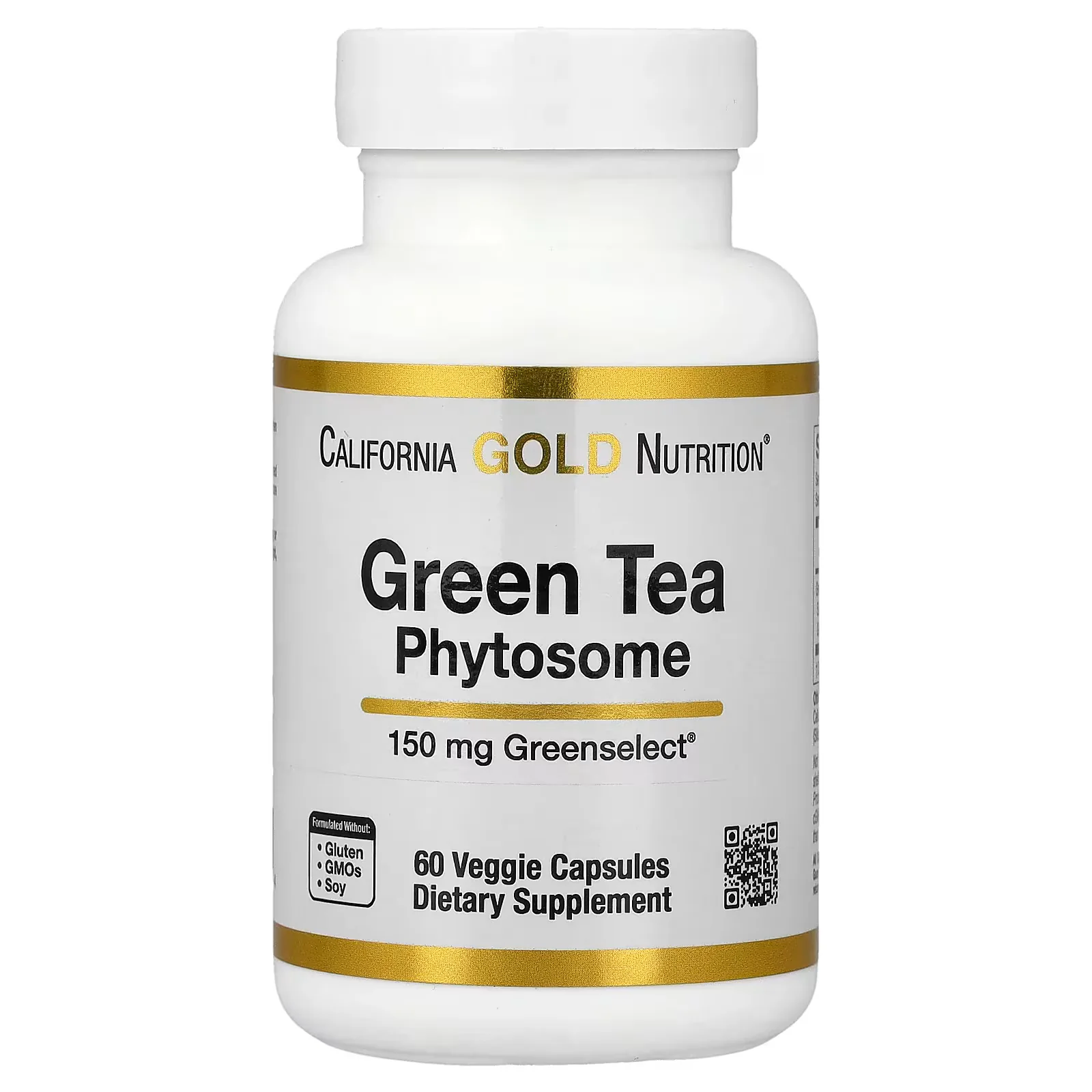 California Gold Nutrition Green Tea Phytosome, 150mg  60 Veggie Capsules