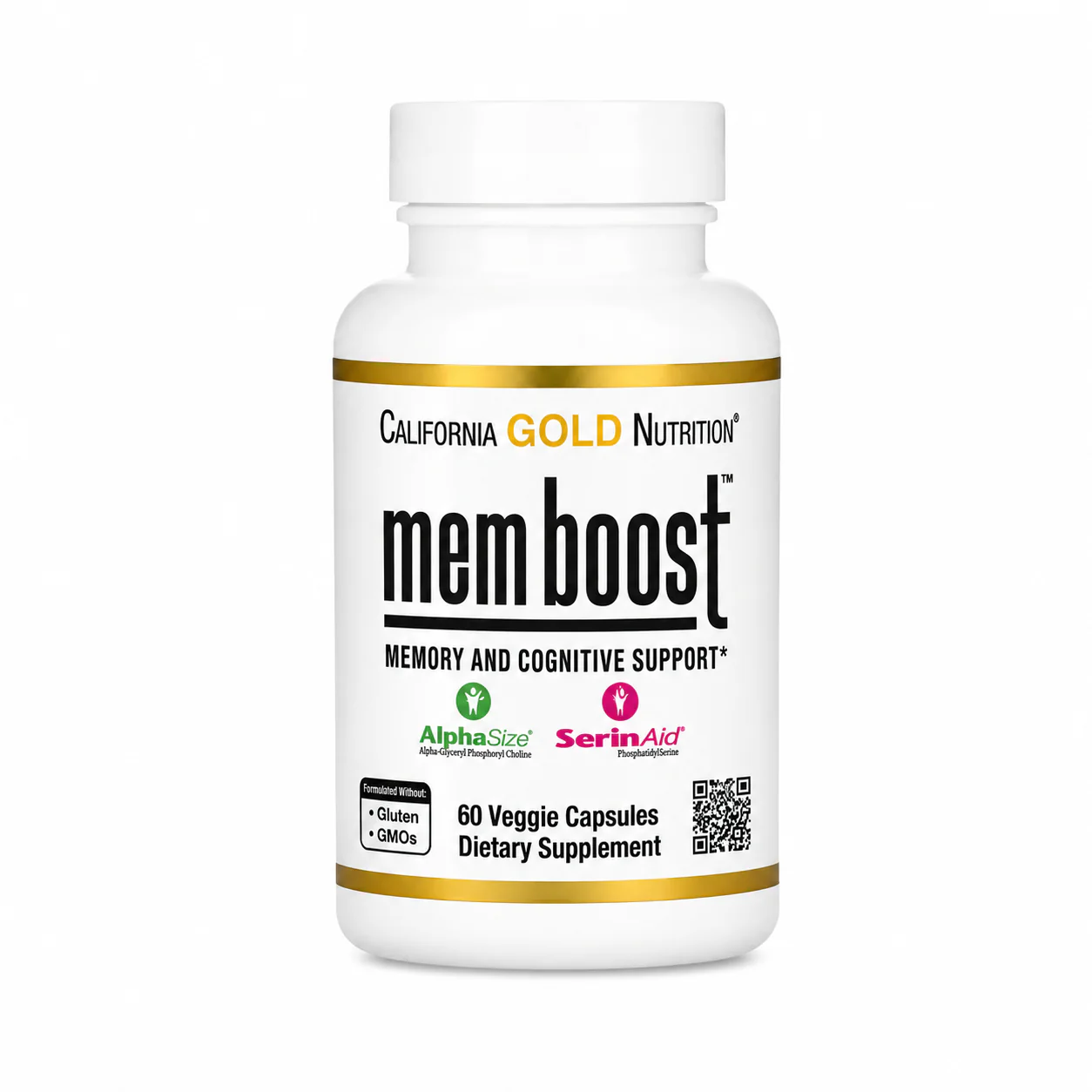 California Gold Nutrition MEM Boost 60 Veggie Capsules