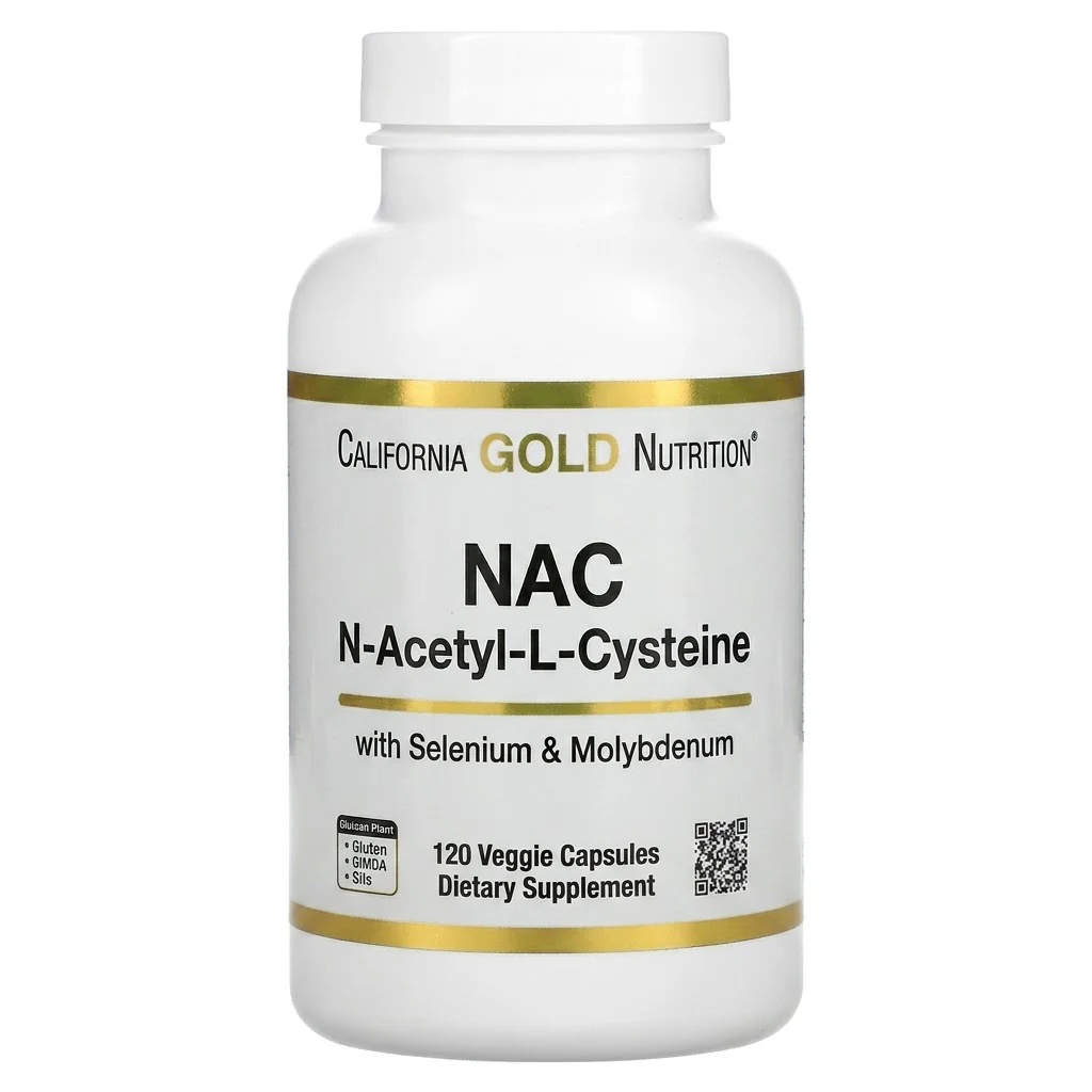 California Gold Nutrition N-Acetyl-L-Cysteine 120 Veggie Capsules