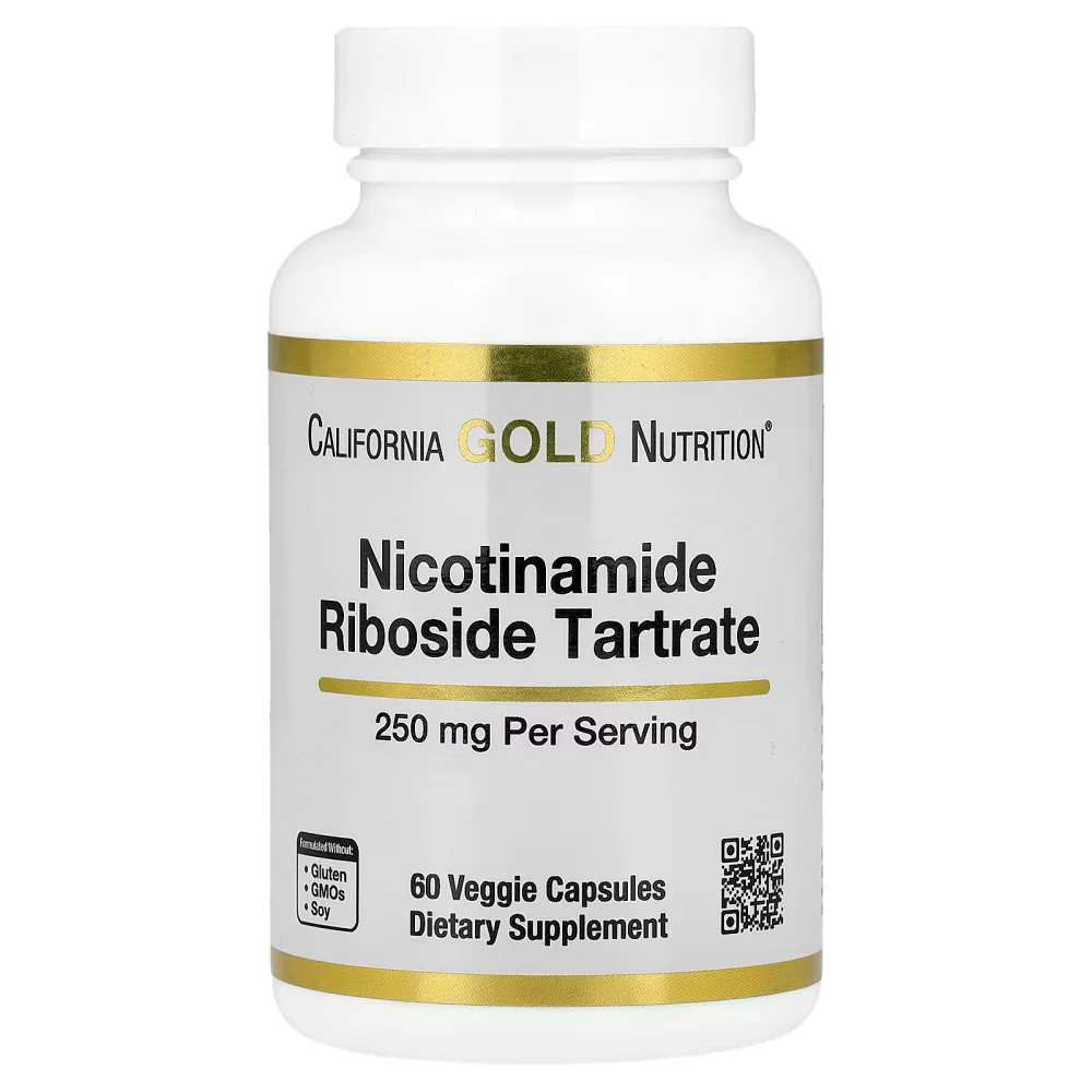 California Gold Nutrition Nicotinamide Riboside NRT, 250mg  60 Veggie Capsules