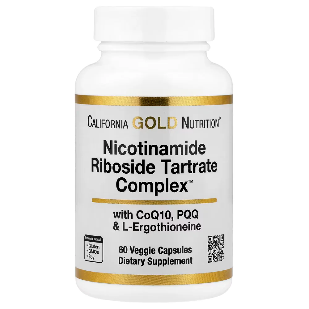 California Gold Nutrition Nicotinamide Riboside NRT Complex, 60 Veggie Capsules