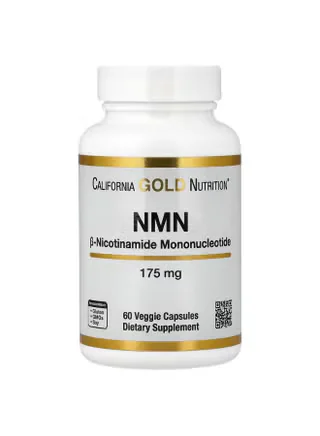 California Gold Nutrition NMN 175 mg, 60 Veggie Capsules