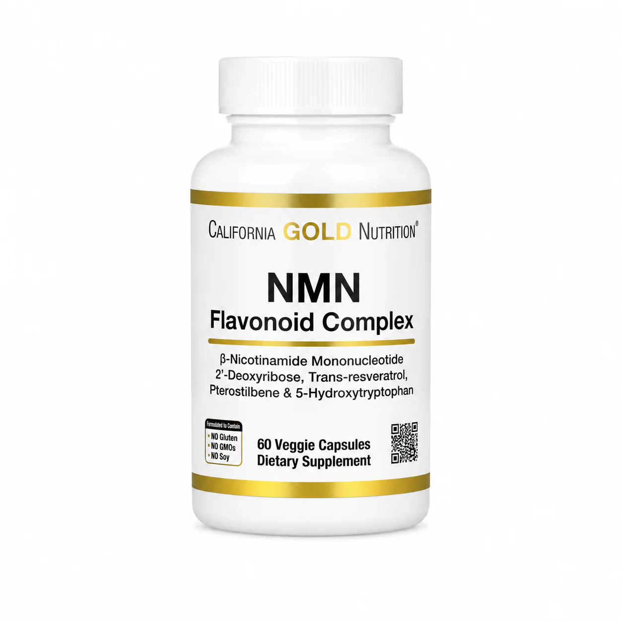 California Gold Nutrition NMN Flavonoid Complex 60 Veggie Capsules