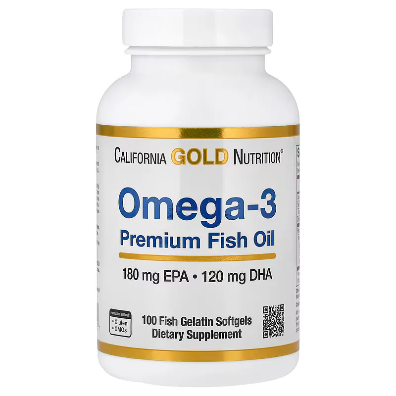 California Gold Nutrition Omega-3 Premium Fish Oil 1100mg Softgels