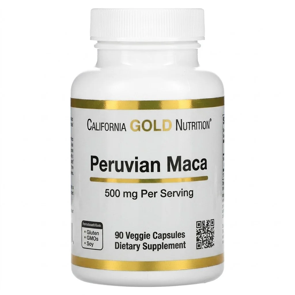 California Gold Nutrition Peruvian Maca, 500 mg, 90 Veggie Capsules