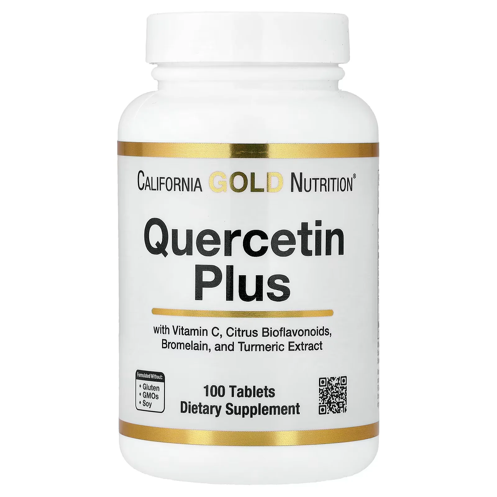 California Gold Nutrition Quercetin Plus, 100 Tablets