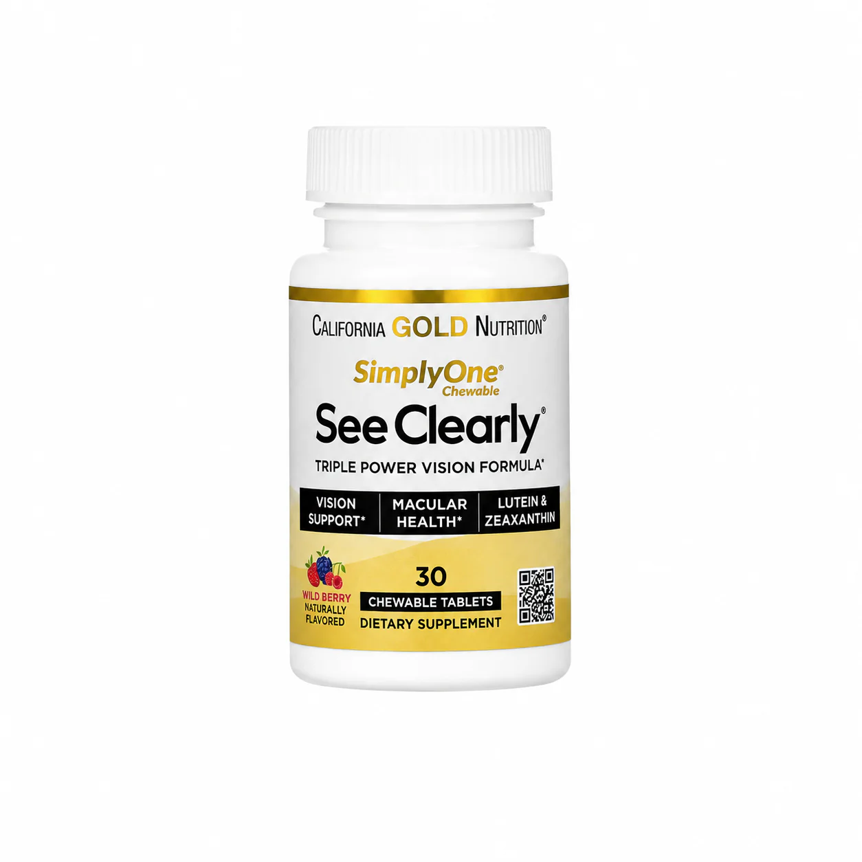 California Gold Nutrition SimplyOne® See Clearly 30 Chewable Tablets