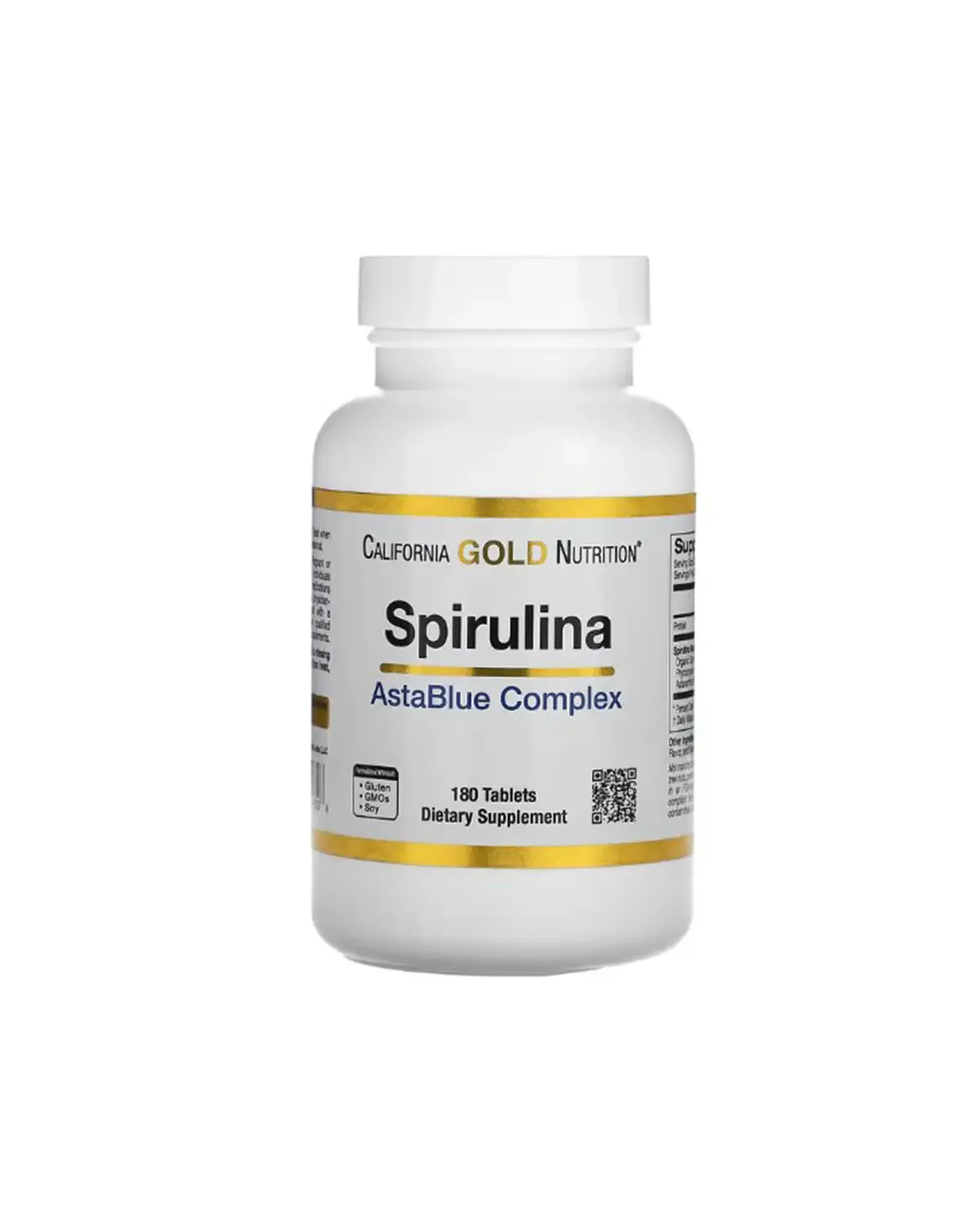 California Gold Nutrition Spirulina Organic AstaBlue Complex Blend, 60 Tablets