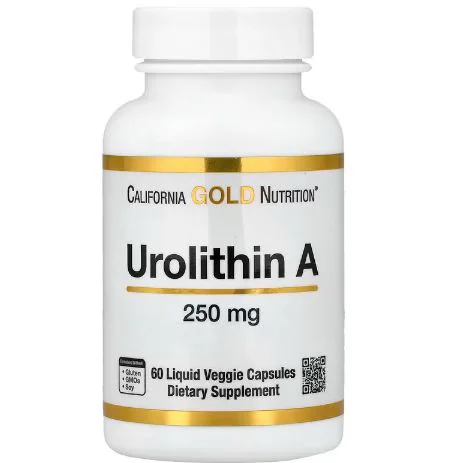California Gold Nutrition Urolithin A, 250mg  60 Liquid Veggie Capsules