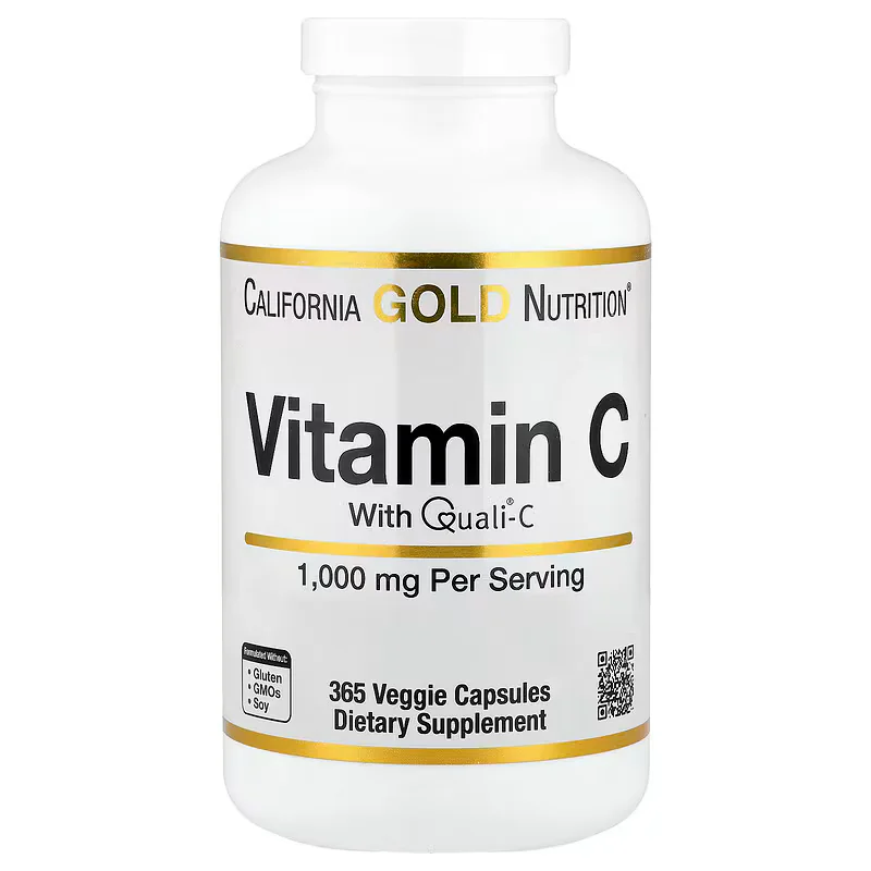 California Gold Nutrition Vitamin C Quali®-C 1000mg  60 Veggie Capsules