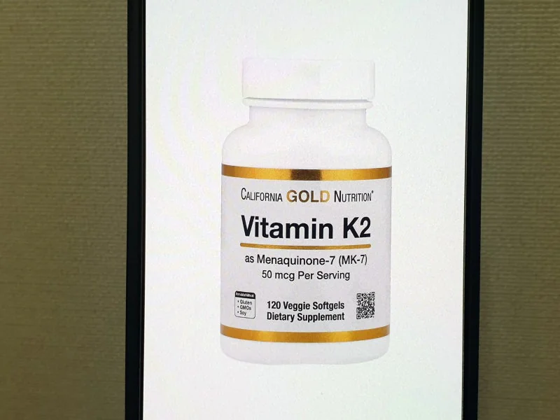 California Gold Nutrition Vitamin K2 (as Menaquinone-7), 50 mcg, 120 Veggie Softgels