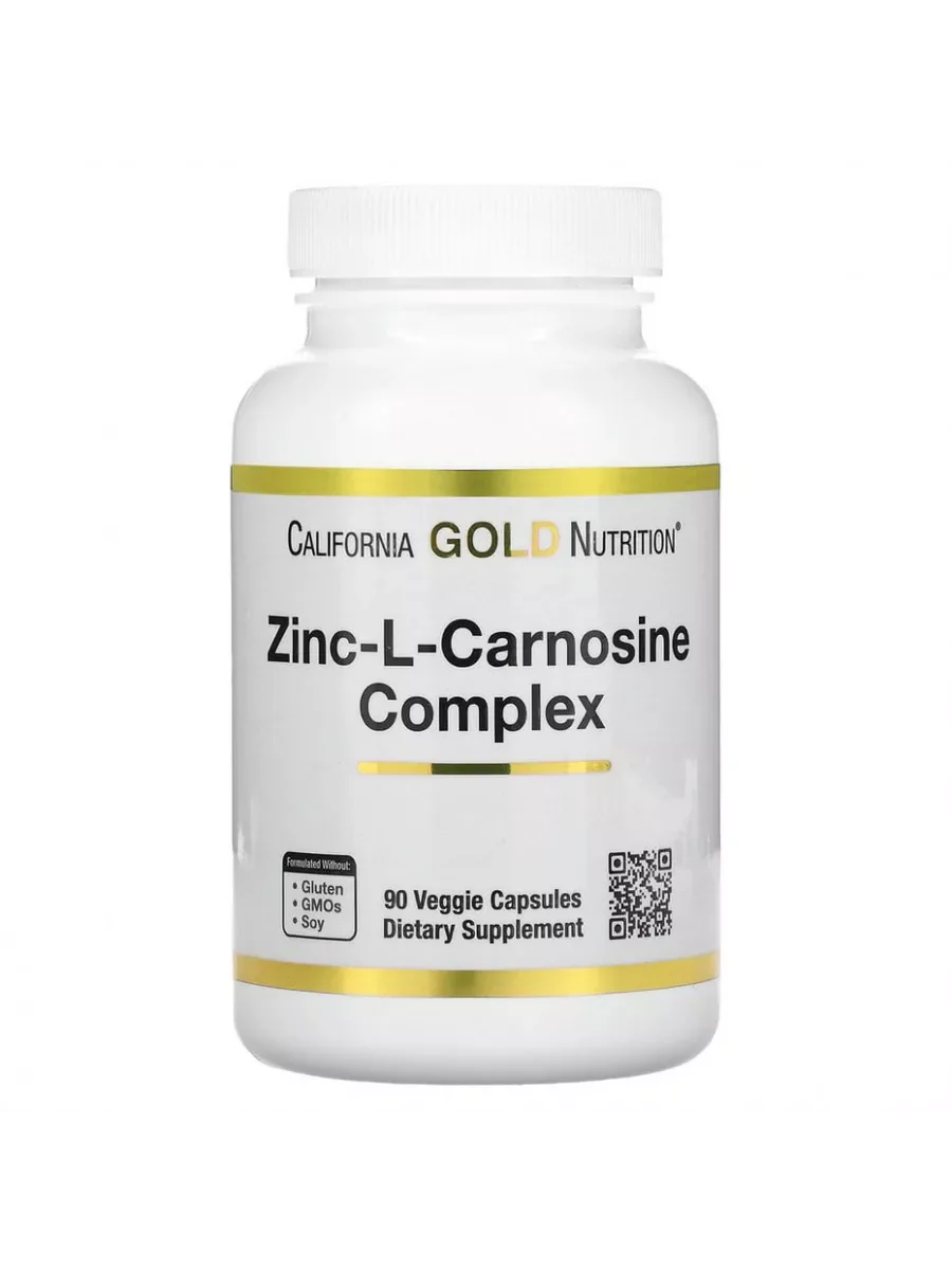 California Gold Nutrition Zinc-L-Carnosine Complex, 90 Veggie Capsules