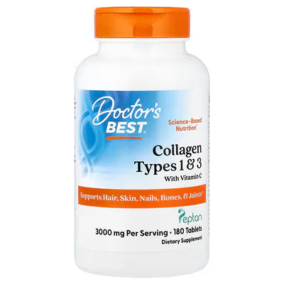 Doctor's Best Collagen Types 1 & 3 with Vitamin C Tablets