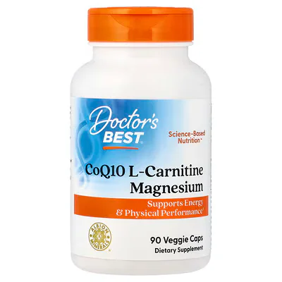 Doctor's Best CoQ10 L-Carnitine Magnesium 90 Veggie Caps