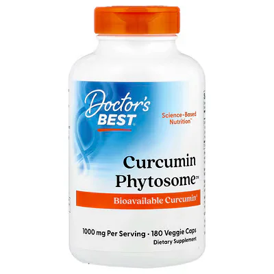 Doctor's Best Curcumin Phytosome Veggie Caps (500 mg per Capsule)