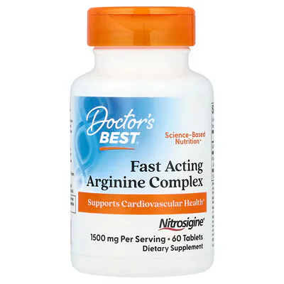 Doctor's Best Fast Acting Arginine Complex 60 Tablets
