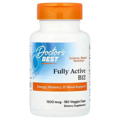 Doctor's Best Fully Active B12 1500mcg Veggie Caps