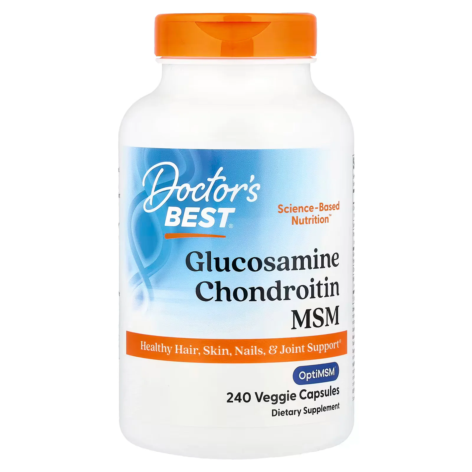 Doctor's Best Glucosamine Chondroitin MSM with OptiMSM® Veggie Capsules