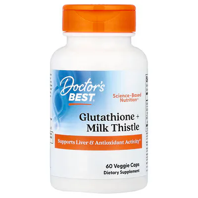 Doctor's Best Glutathione + Milk Thistle 60 Veggie Caps