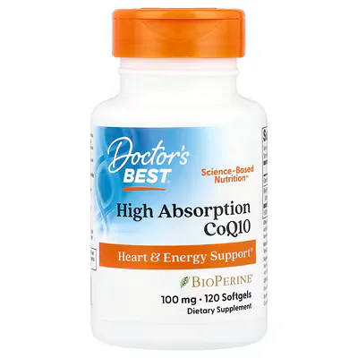 Doctor's Best High Absorption CoQ10 100mg Softgels