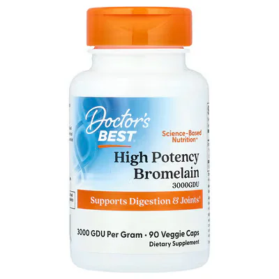 Doctor's Best High Potency Bromelain 500mg 90 Veggie Caps