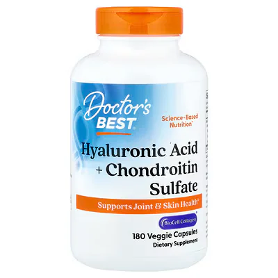 Doctor's Best Hyaluronic Acid + Chondroitin Sulfate Veggie Capsules