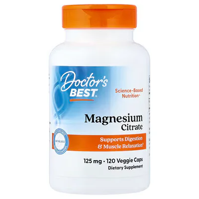 Doctor's Best Magnesium Citrate 125mg 120 Veggie Caps