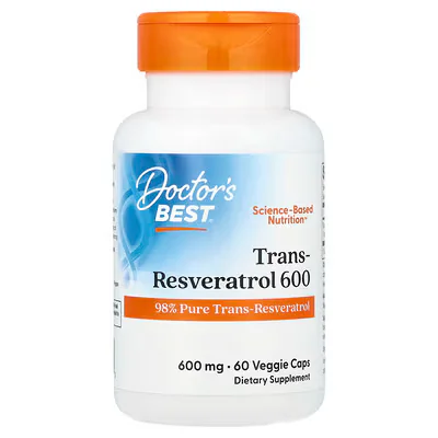 Doctor's Best Trans-Resveratrol 600 600mg Veggie Caps