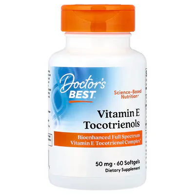 Doctor's Best Vitamin E Tocotrienols 60 Softgels