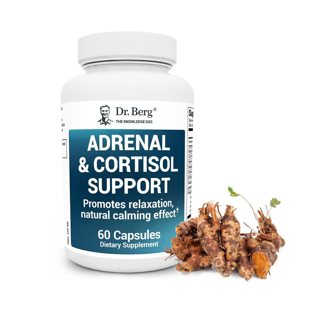 Dr . Berg Adrenal & Cortisol Support 60 Vegetable Capsules