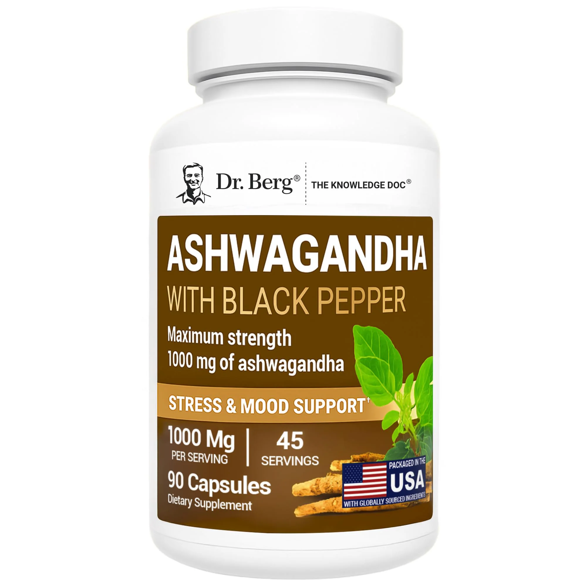 Dr. Berg Ashwagandha with BioPerine Capsules